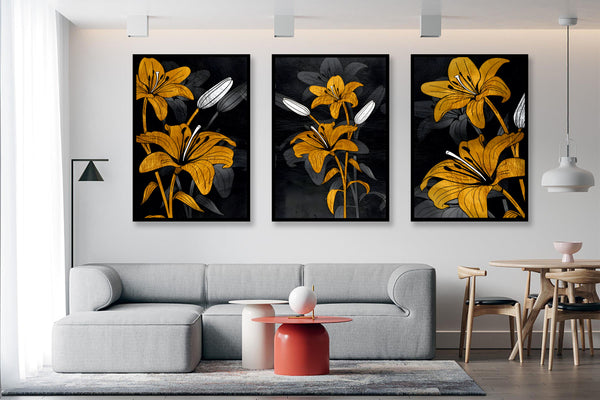 Golden Bloom – Set of 3