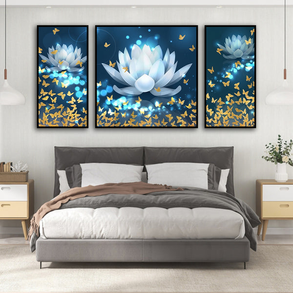 The Golden Aura Lotus Set of-3