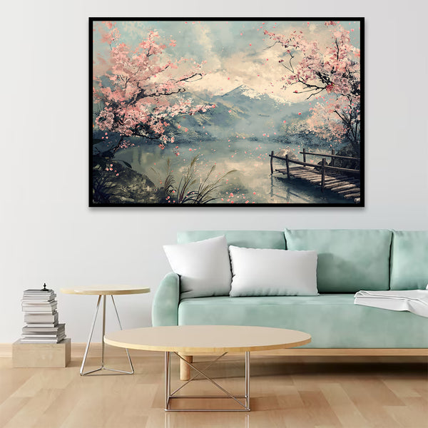 Silent Lake of Cherry Blossoms