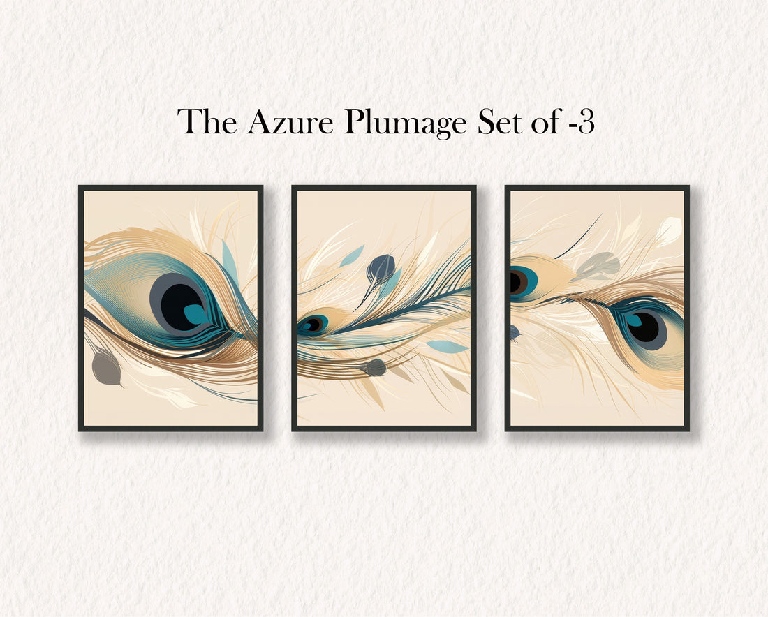 The Azure Plumage Set of 3